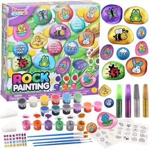 Klever Kits Rock Painting DIY Kit with Easter Theme